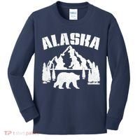 Alaska Mountains Forest Hunting Usa Kids Long Sleeve Shirt thumb 0