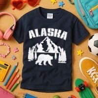 Alaska Mountains Forest Hunting Usa Kids T-Shirt thumb 3
