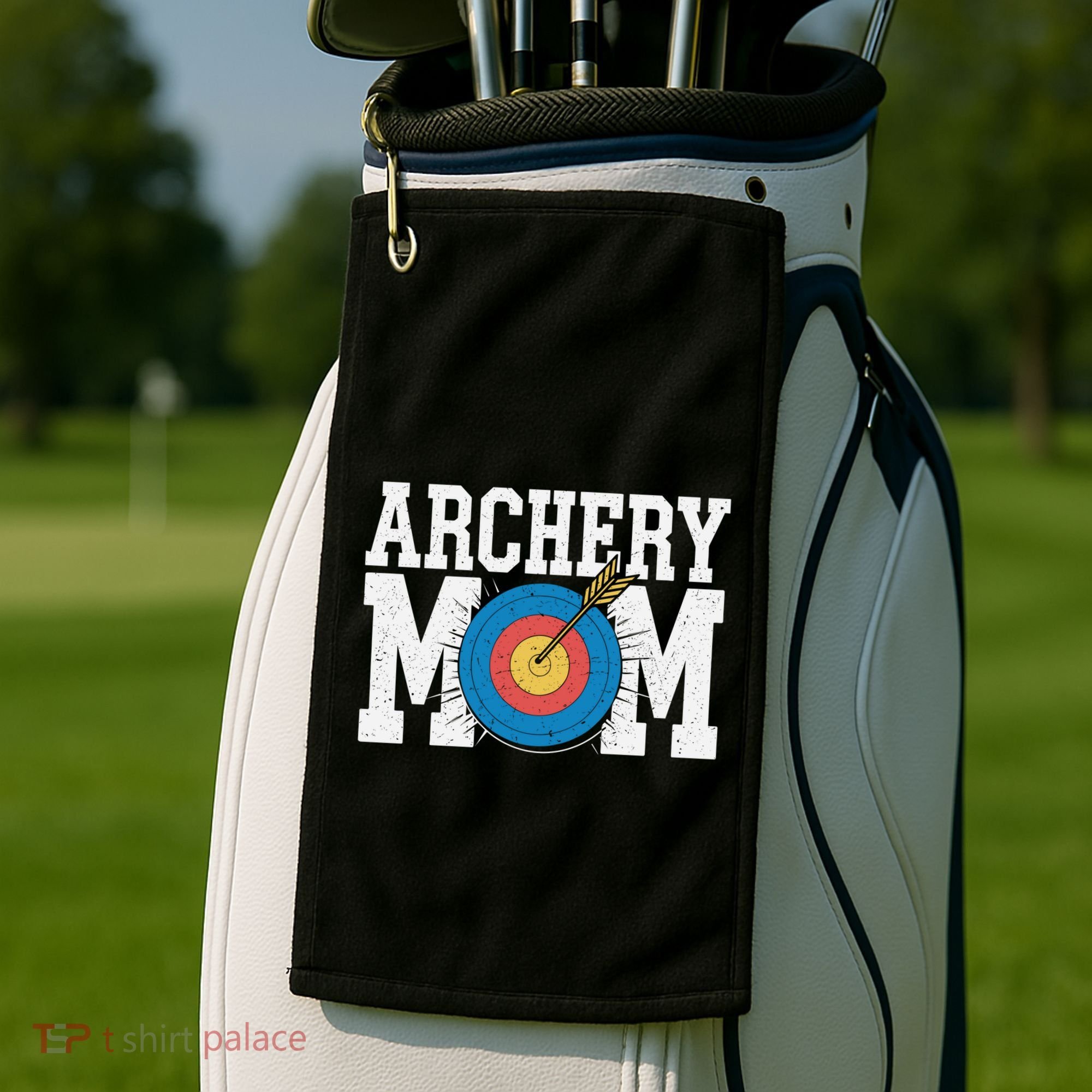Archery Mom Funny Gift Golf Towel