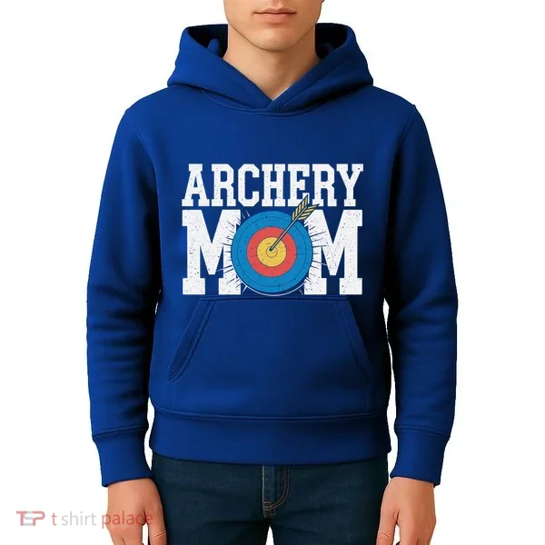 Archery Mom Funny Gift Kids Hoodie