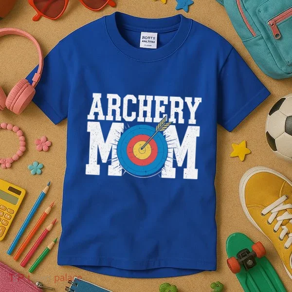 Archery Mom Funny Gift Kids T-Shirt