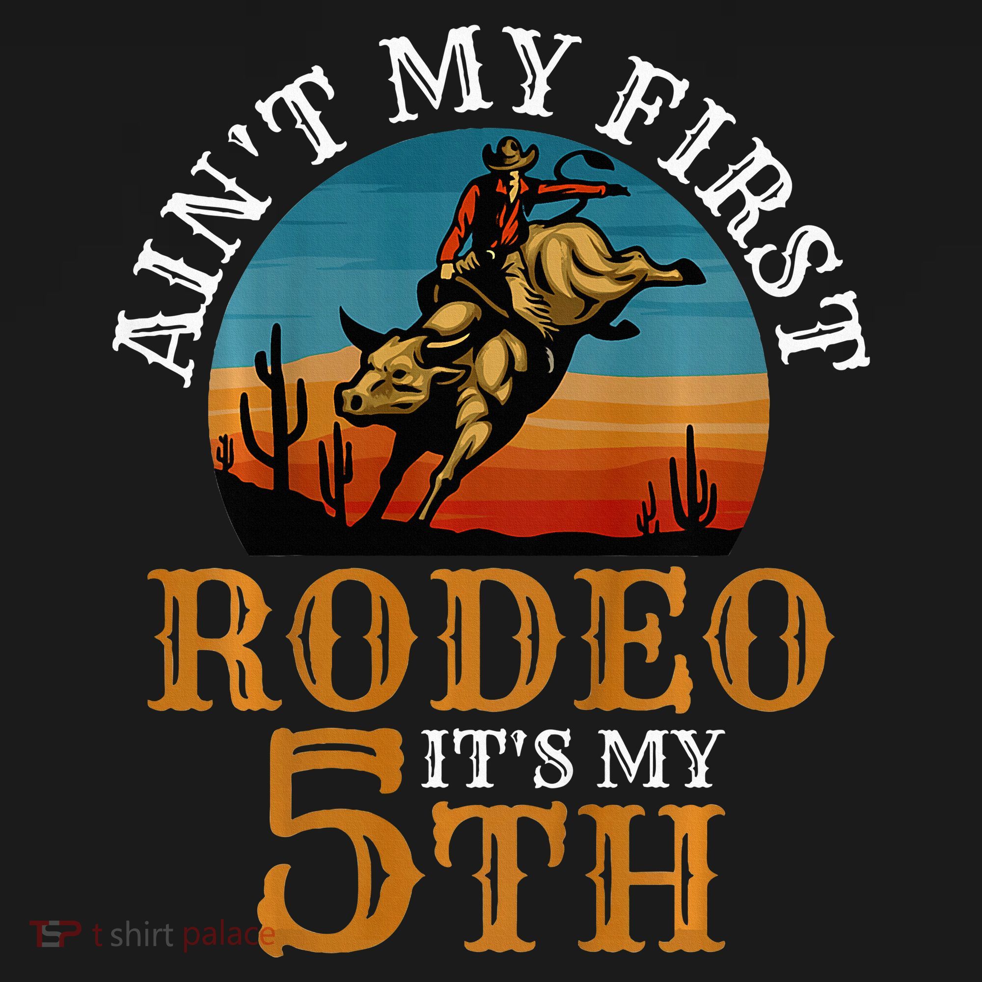 AinT My First Rodeo Bull Riding 5th Birthday Backpack