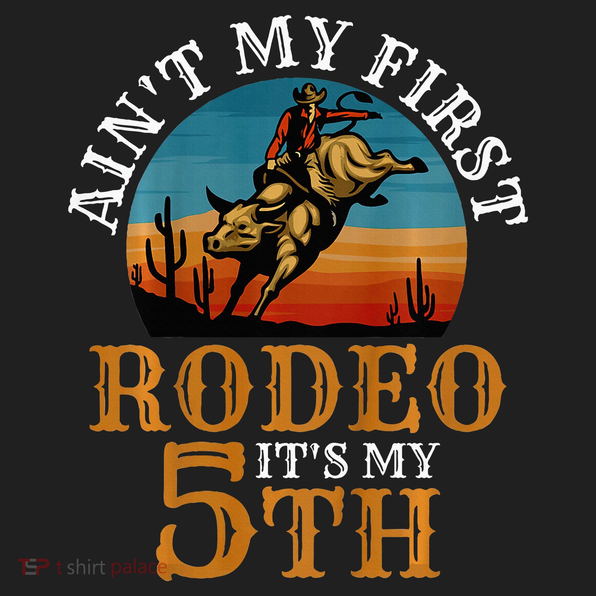 AinT My First Rodeo Bull Riding 5th Birthday Beanie