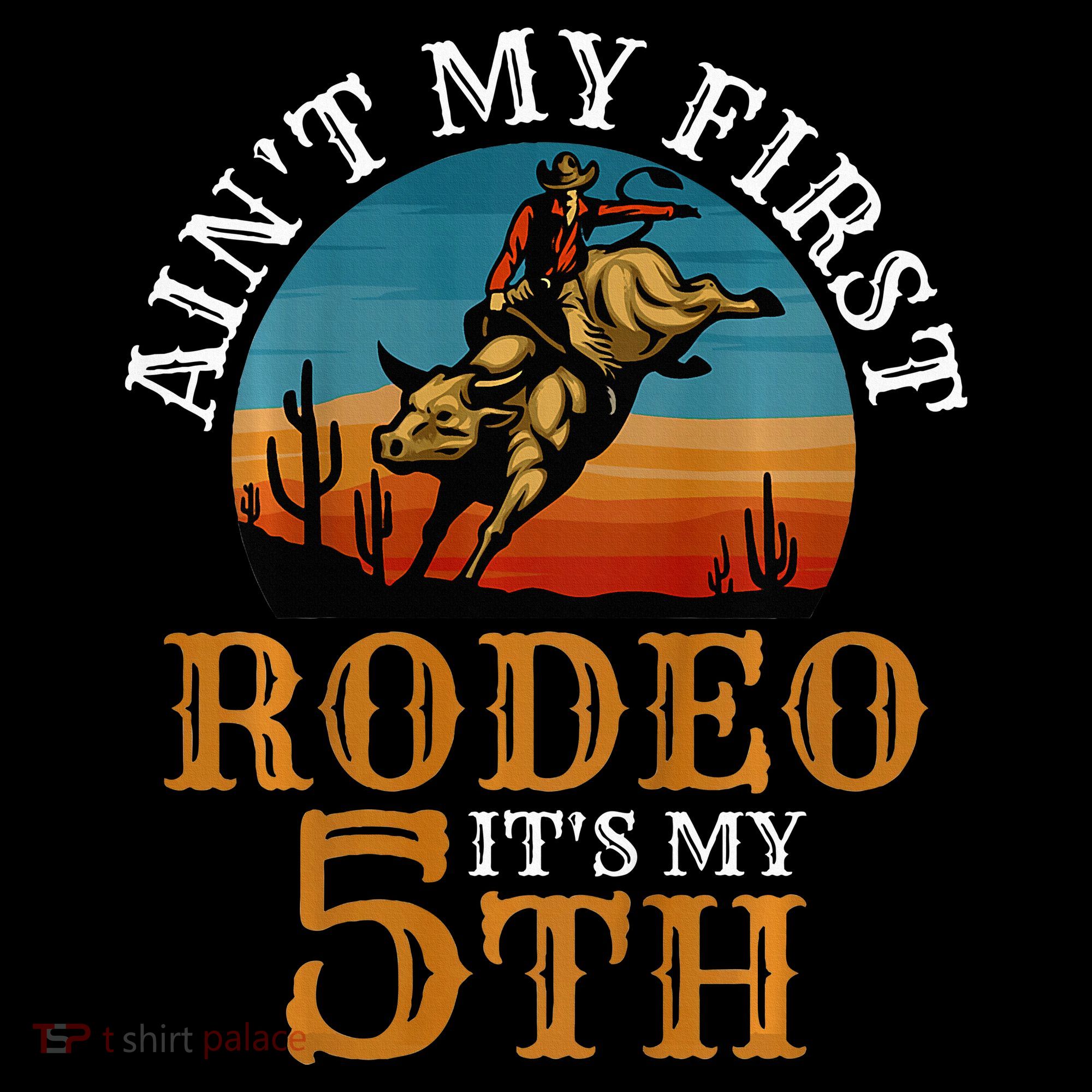 AinT My First Rodeo Bull Riding 5th Birthday Ornament