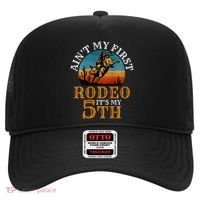 AinT My First Rodeo Bull Riding 5th Birthday Hat thumb 0
