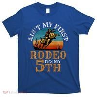 AinT My First Rodeo Bull Riding 5th Birthday T-Shirt thumb 0