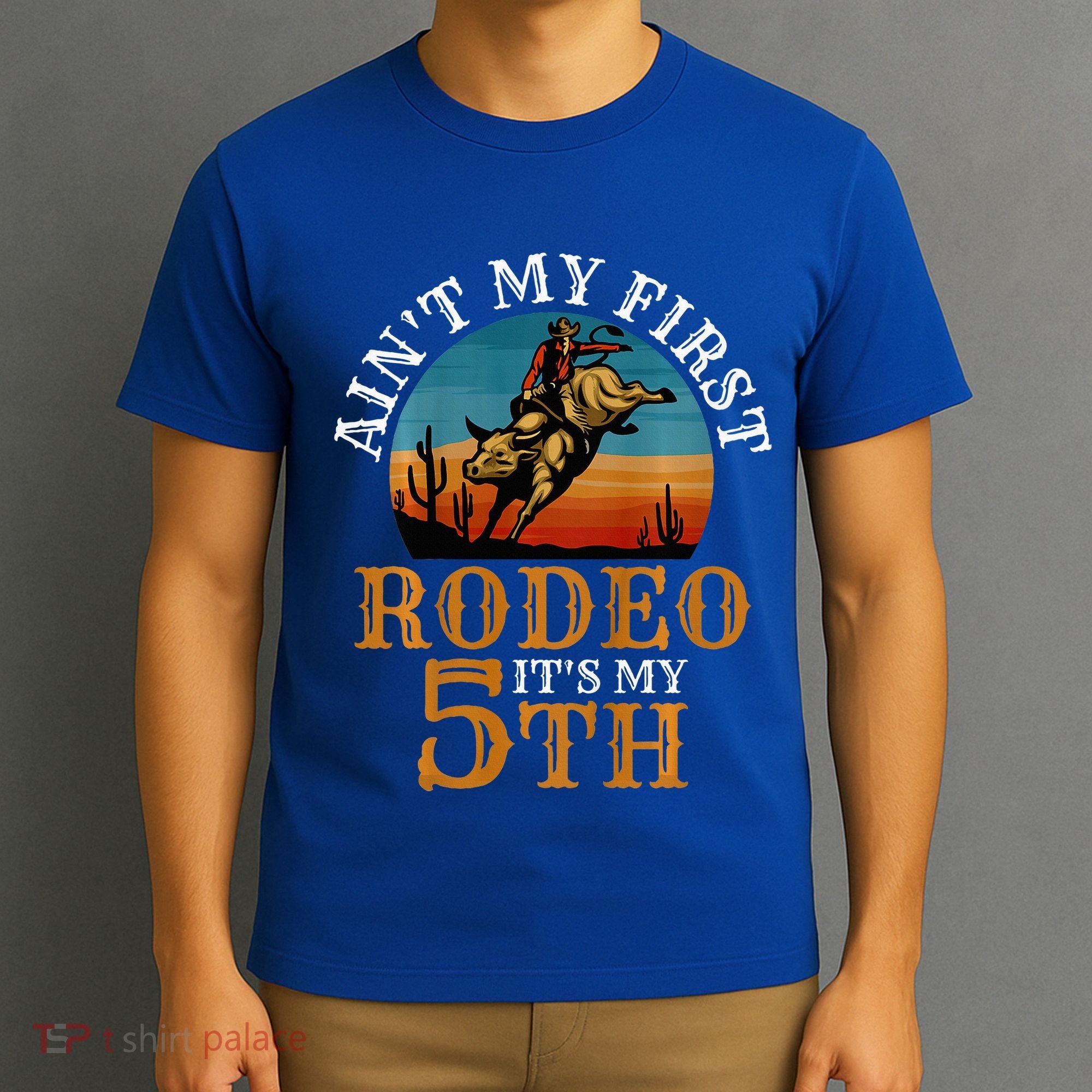 AinT My First Rodeo Bull Riding 5th Birthday T-Shirt