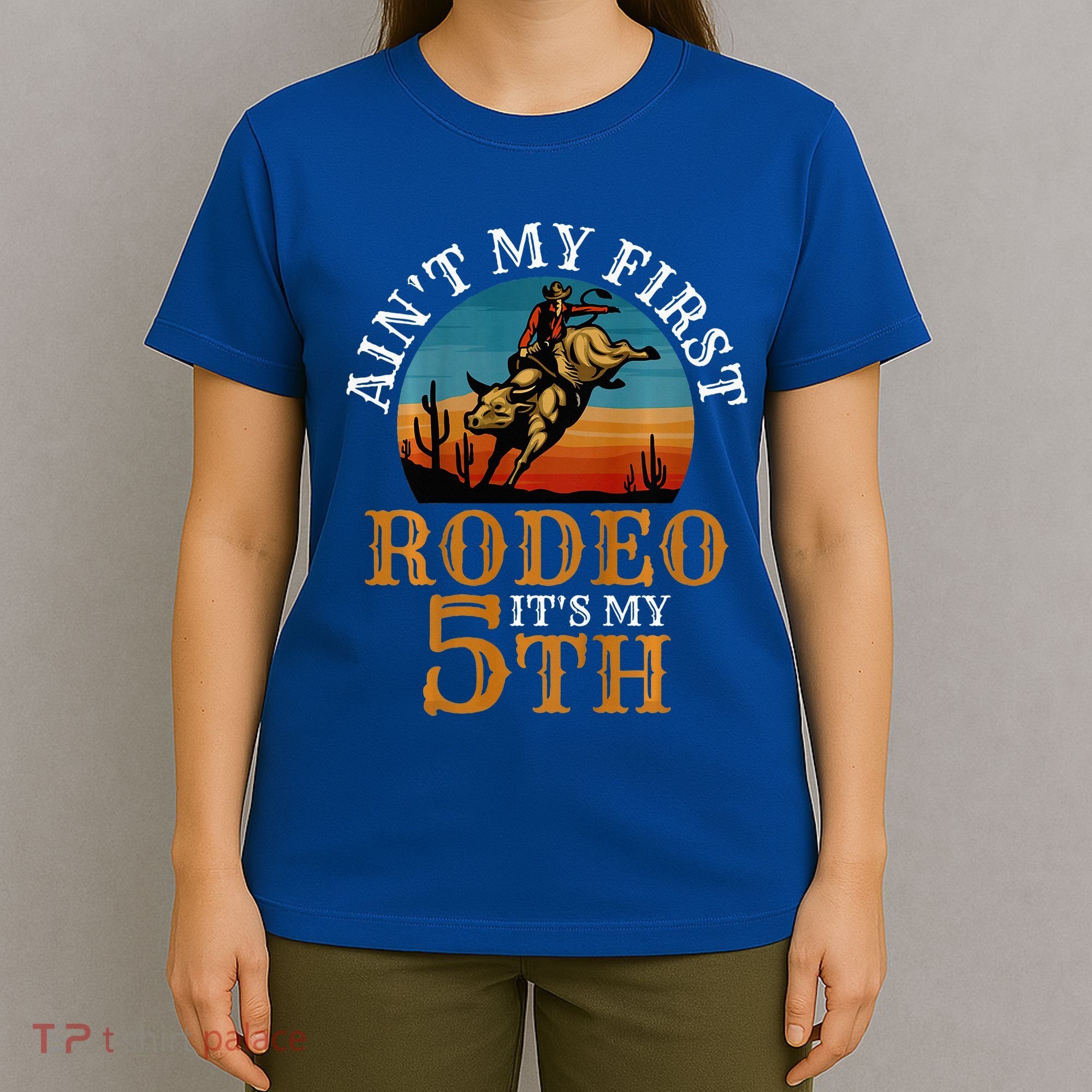 AinT My First Rodeo Bull Riding 5th Birthday T-Shirt