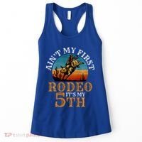 AinT My First Rodeo Bull Riding 5th Birthday Women's Tank Top thumb 0