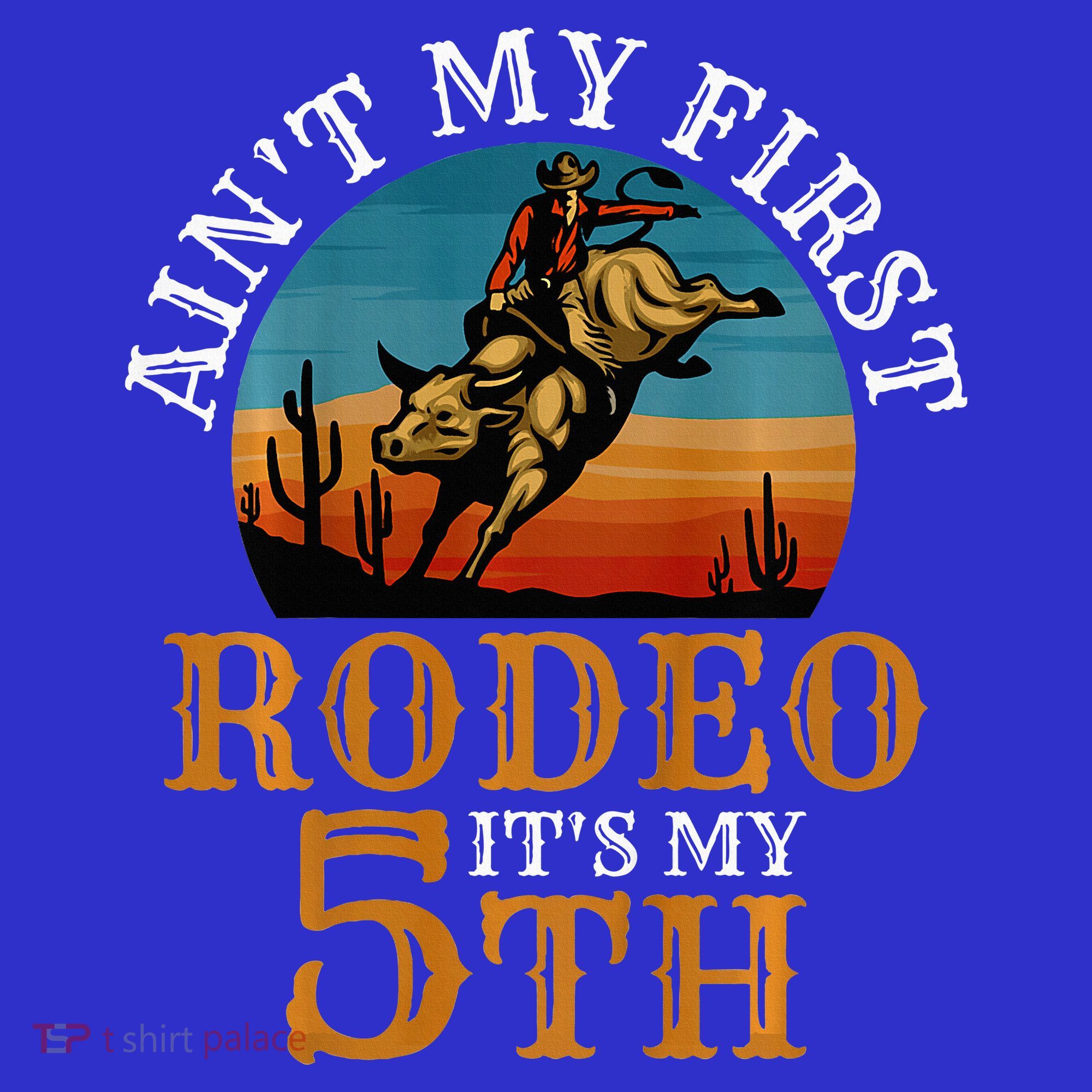 AinT My First Rodeo Bull Riding 5th Birthday Women's T-Shirt