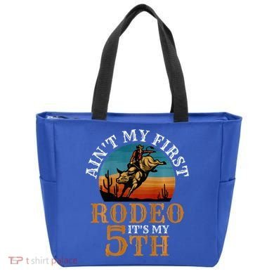 AinT My First Rodeo Bull Riding 5th Birthday Tote Bag
