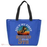AinT My First Rodeo Bull Riding 5th Birthday Tote Bag thumb 0