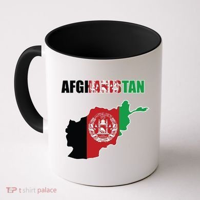 Afghanistan Map Flag Emblem Coffee Mug