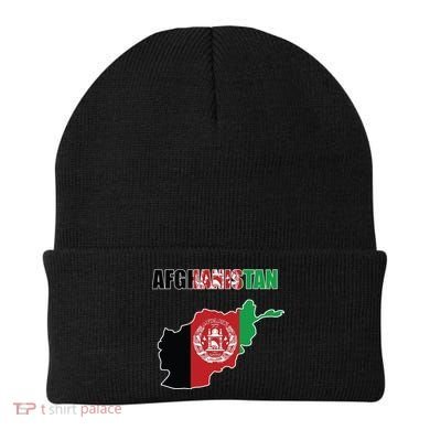 Afghanistan Map Flag Emblem Beanie