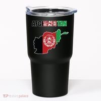 Afghanistan Map Flag Emblem Tumbler thumb 0