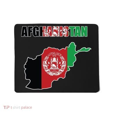 Afghanistan Map Flag Emblem Mousepad