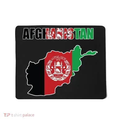 Afghanistan Map Flag Emblem Mousepad