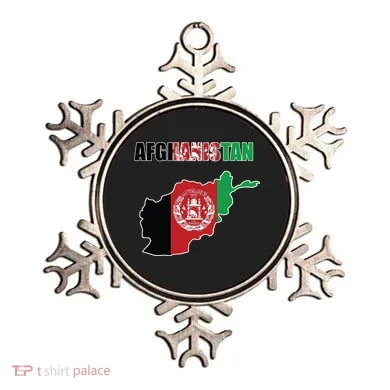 Afghanistan Map Flag Emblem Ornament