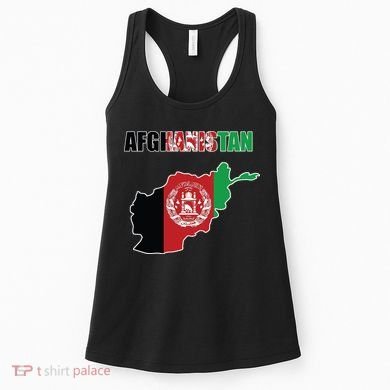 Afghanistan Map Flag Emblem Women's Tank Top