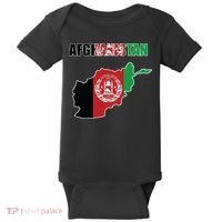 Afghanistan Map Flag Emblem Baby Bodysuit thumb 0