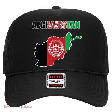 Afghanistan Map Flag Emblem Hat