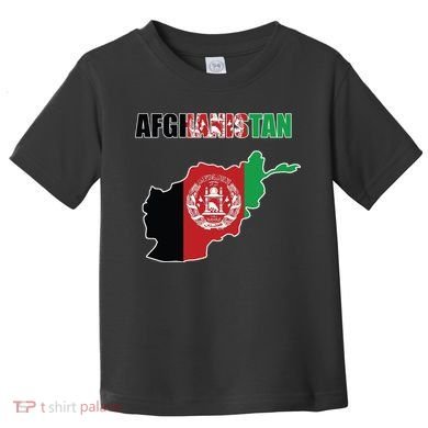 Afghanistan Map Flag Emblem Toddler T-Shirt