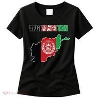 Afghanistan Map Flag Emblem Women's T-Shirt thumb 0