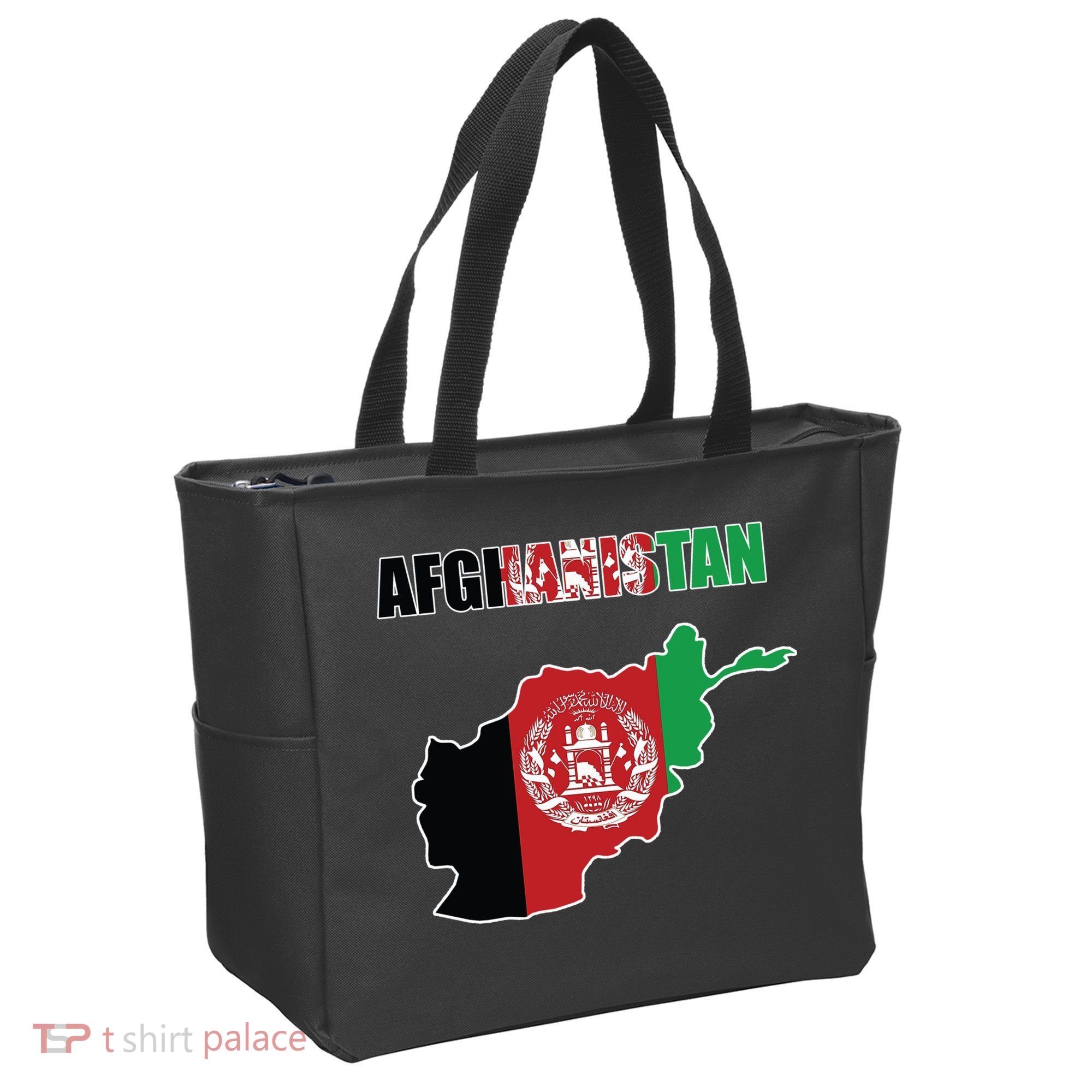 Afghanistan Map Flag Emblem Tote Bag