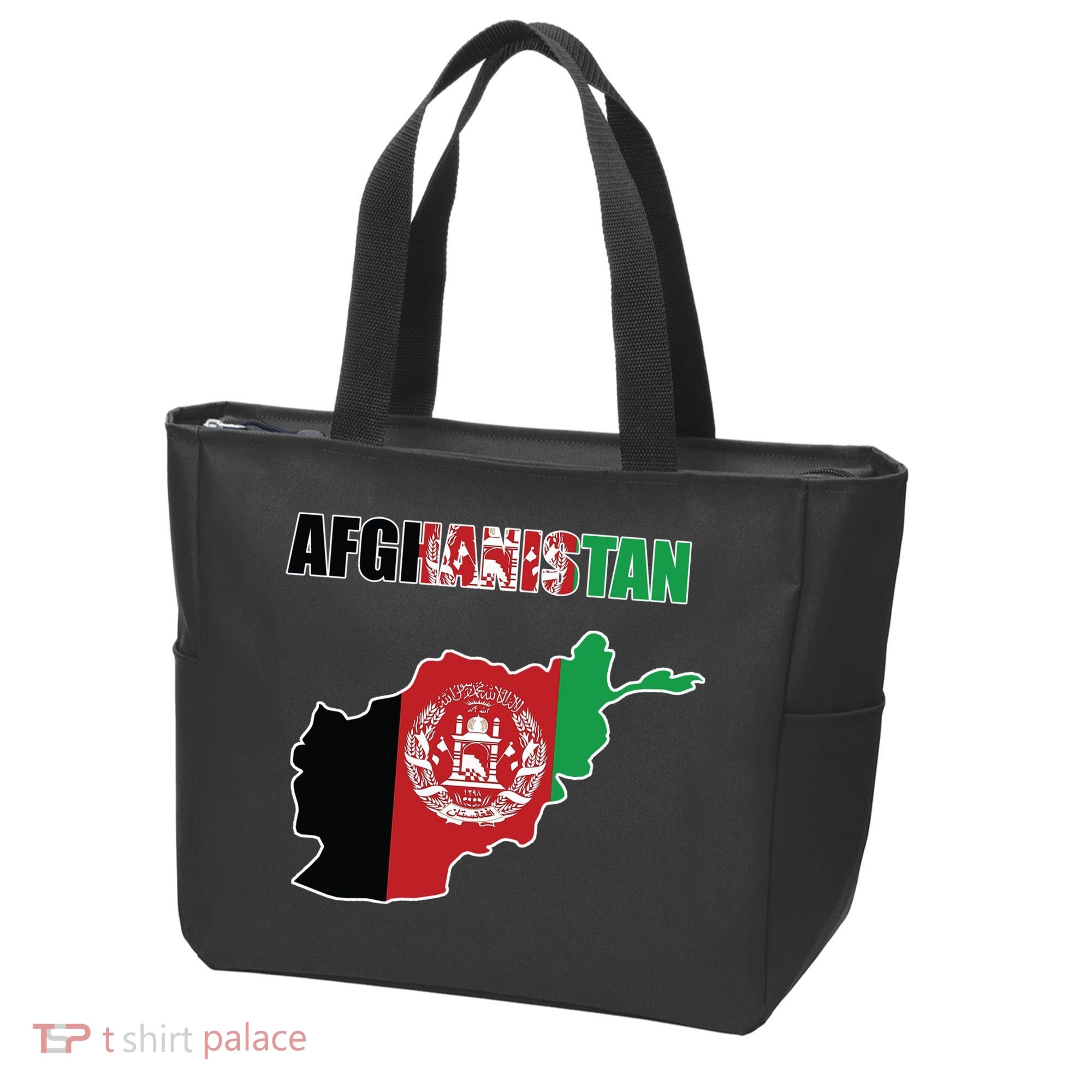 Afghanistan Map Flag Emblem Tote Bag