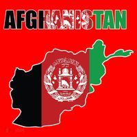 Afghanistan Map Flag Emblem Santa Hat thumb 1