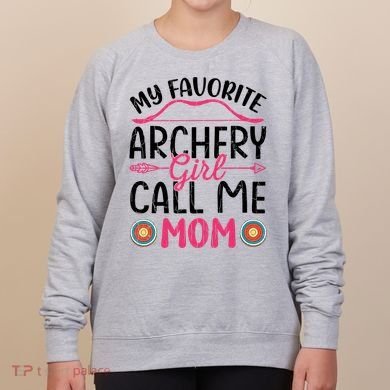 Archery Mom Funny Archer Arrow Bow Hunting Graphic Great Gift Women's Sweatshirt