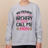 Archery Mom Funny Archer Arrow Bow Hunting Graphic Great Gift Women's Sweatshirt thumb 0