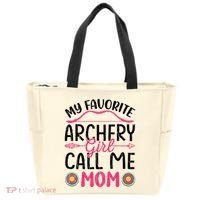 Archery Mom Funny Archer Arrow Bow Hunting Graphic Great Gift Tote Bag thumb 0