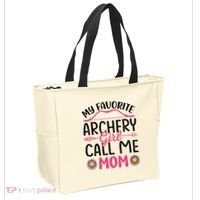 Archery Mom Funny Archer Arrow Bow Hunting Graphic Great Gift Tote Bag thumb 2