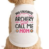 Archery Mom Funny Archer Arrow Bow Hunting Graphic Great Gift Doggie Tank thumb 0