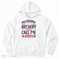 Archery Mom Funny Archer Arrow Bow Hunting Graphic Great Gift Hoodie thumb 0