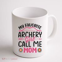 Archery Mom Funny Archer Arrow Bow Hunting Graphic Great Gift Coffee Mug thumb 1