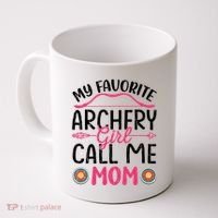 Archery Mom Funny Archer Arrow Bow Hunting Graphic Great Gift Coffee Mug thumb 0