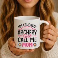Archery Mom Funny Archer Arrow Bow Hunting Graphic Great Gift Coffee Mug thumb 3
