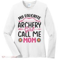 Archery Mom Funny Archer Arrow Bow Hunting Graphic Great Gift Women's Long Sleeve Shirt thumb 0