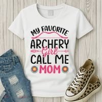 Archery Mom Funny Archer Arrow Bow Hunting Graphic Great Gift Women's T-Shirt thumb 3