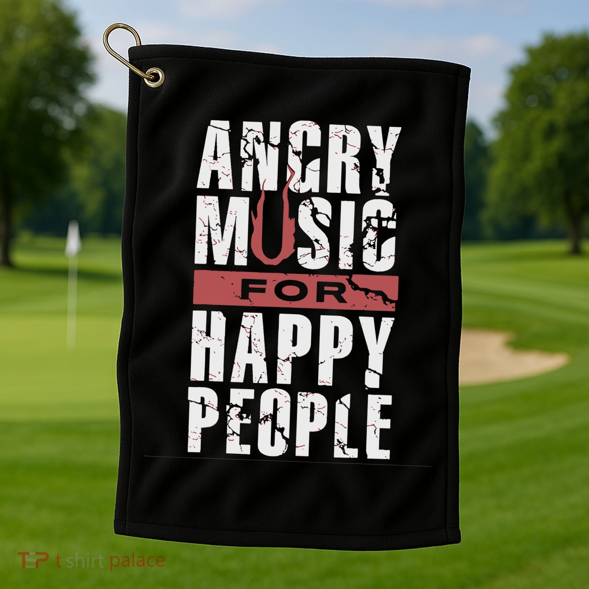Angry Music For Happy People Golf Towel