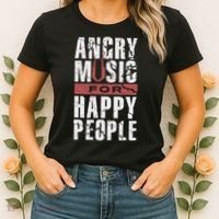 Angry Music For Happy People Women's T-Shirt thumb 2