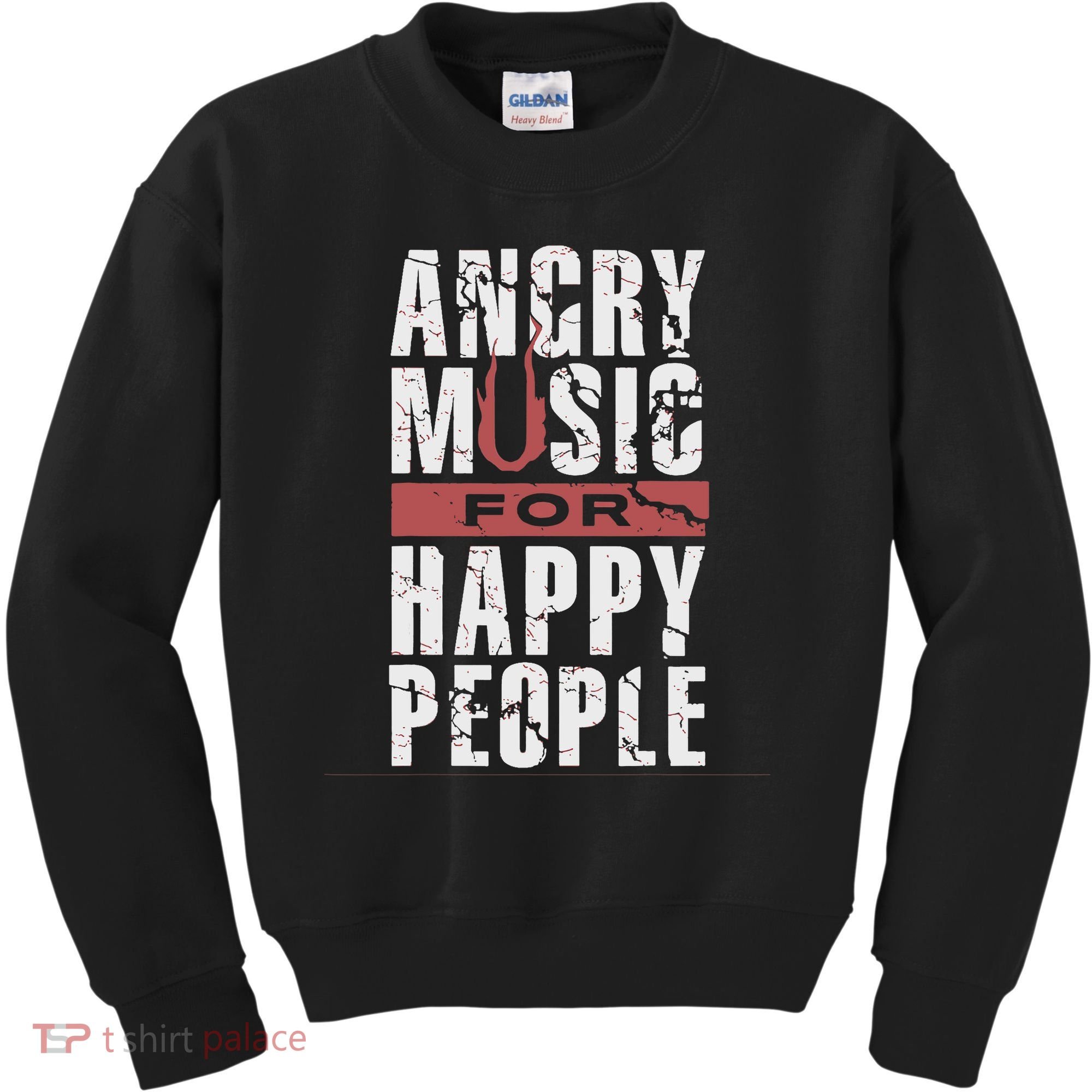 Angry Music For Happy People Kids Sweatshirt