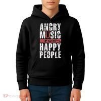 Angry Music For Happy People Kids Hoodie thumb 4