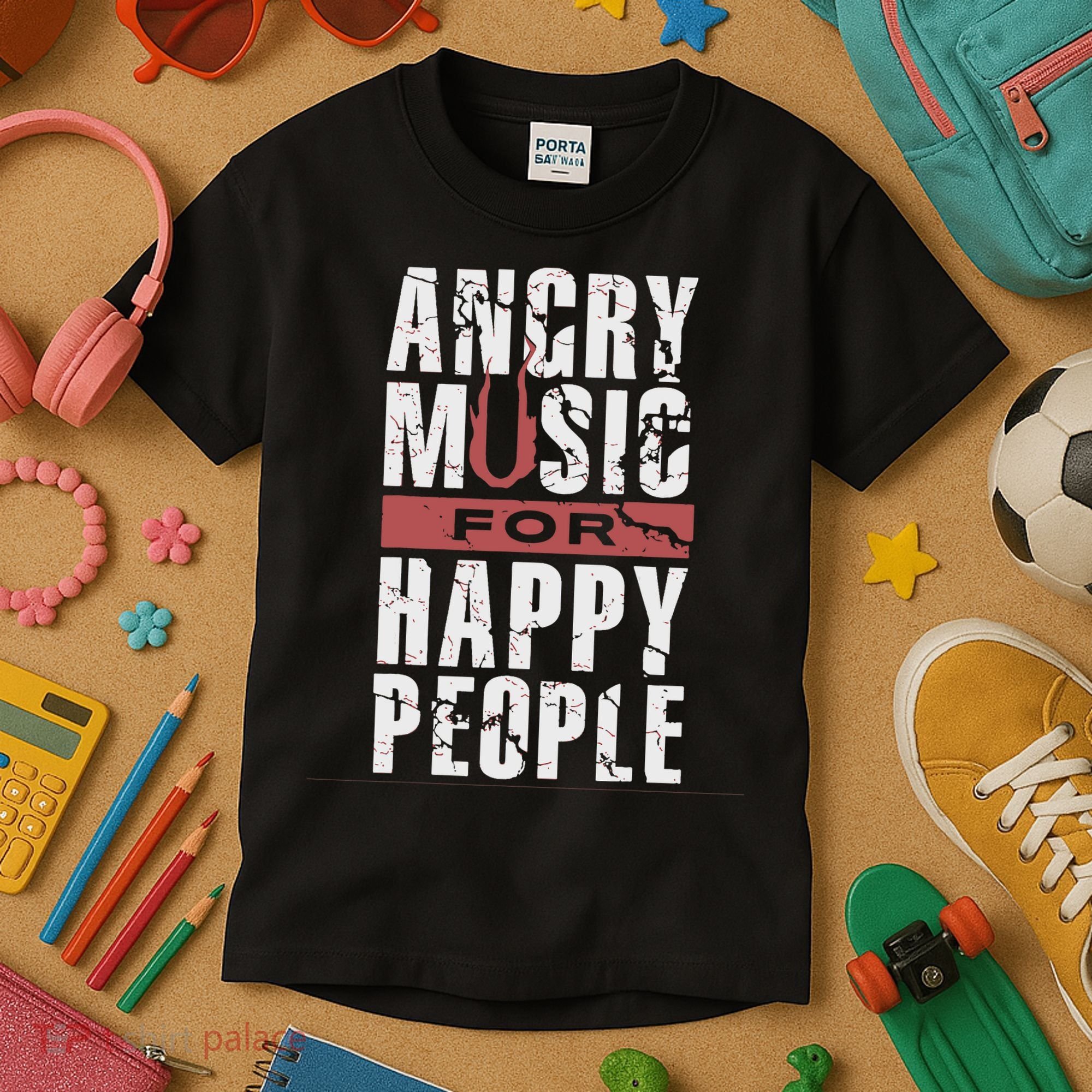 Angry Music For Happy People Kids T-Shirt