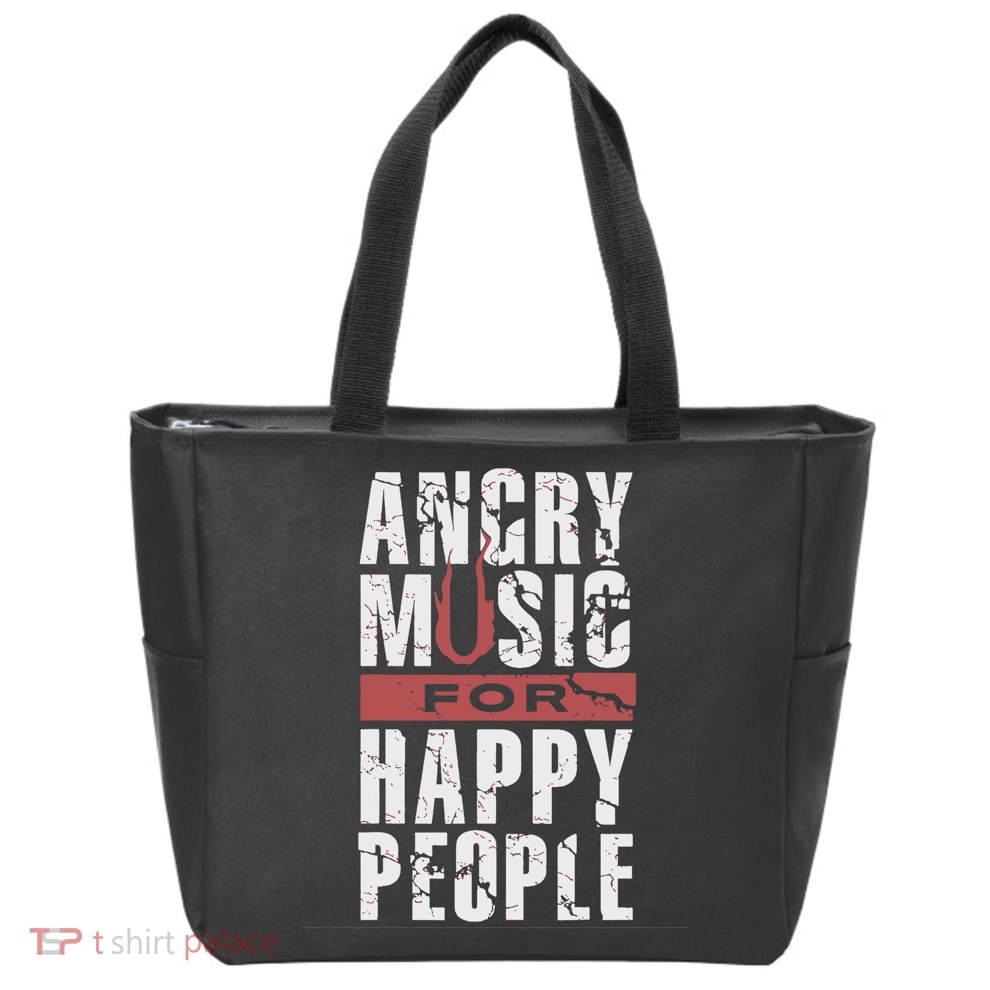 Angry Music For Happy People Tote Bag
