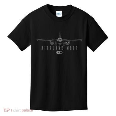 Airplane Mode Funny Pilot Aviation Kids T-Shirt