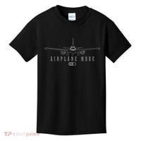 Airplane Mode Funny Pilot Aviation Kids T-Shirt thumb 0
