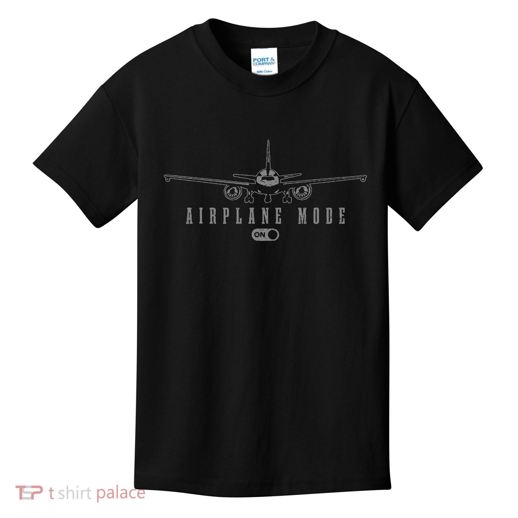 Airplane Mode Funny Pilot Aviation Kids T-Shirt